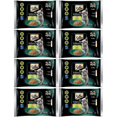 SHEBA Kitten Wybór Smaków 8x 4x 85g