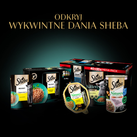 Sheba Fresh Fine wołowina kurczak jagagnięcina w sosie 6x 50g