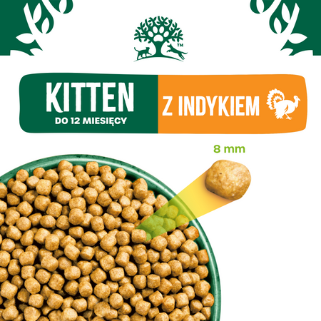 James Wellbeloved Kitten 1,5 kg – sucha karma pełnoporcjowa dla kociąt <12 miesięcy, bogata w indyka i ryż