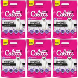Calitti Crystals silikonowy żwirek lavenda 6x3,8l