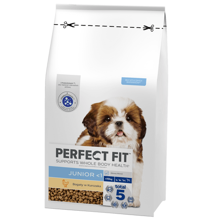 Perfect Fit™ Junior <1 6 kg – sucha karma pełnoporcjowa dla szczeniąt małych ras, bogata w kurczaka