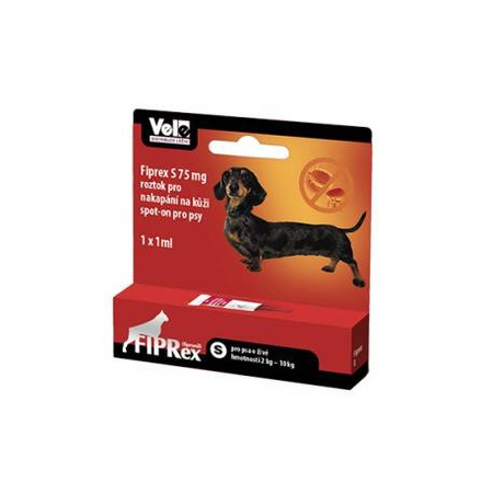 Fiprex Spot On Krople na kleszcze i pchły dla psa poniżej 10kg (rozm. S) op. 1szt.