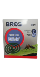 BROS Spirale na komary meszki 10szt do ogrodu