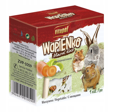 KOSTKA WAPIENNA DLA GRYZONI-WARZYWNA40g