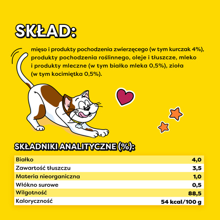 Dreamies Creamy z kocimiętką 4x 4x 10g