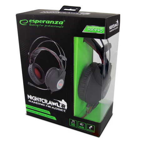 SŁUCHAWKI Z MIKROFONEM ESPERANZA STERO DUŻE HI-FI