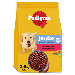 Pedigree Junior z wołowiną 2,6 kg