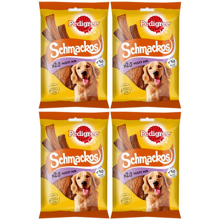 Pedigree Schmackos z wołowiną, jagnięciną, drobiem 4x 144g