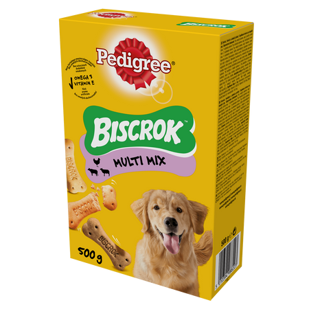 PEDIGREE Biscrok 500g - ciasteczka dla psów w kształcie kostek