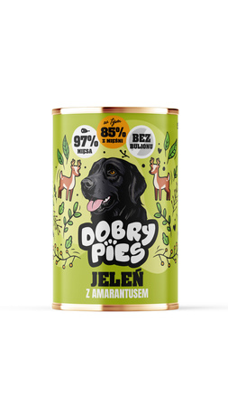 Dobry Pies karma jeleń z amarantusem 400g