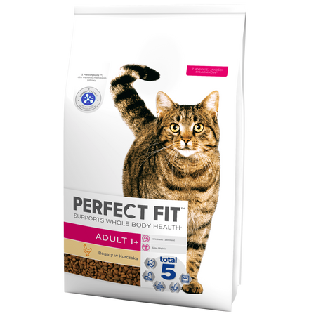 Perfect Fit™ Adult 1+ 7 kg – sucha karma pełnoporcjowa dla dorosłych kotów, bogata w kurczaka