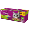 WHISKAS Adult saszetka 80 x 85 g Mix Smaków - mokra karma pełnoporcjowa dla dorosłych kotów, w galaretce (kawałki z: wołowiną, kurczakiem, łososiem, tuńczykiem)