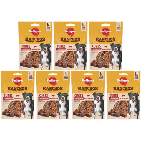 Pedigree Ranchos Cubes z wołowiną 7x 70g