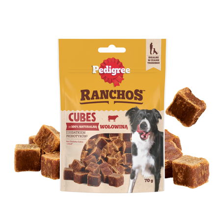 Pedigree Ranchos Cubes z kaczką i wołowiną 2x 70g