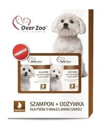 OVER ZOO Szampon + odżywka dla psów do białej i jasnej sierści