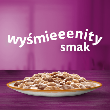 WHISKAS Adult saszetka 28x85 g - mokra karma pełnoporcjowa dla dorosłych kotów, kawałki z jagnięciną i indykiem w sosie