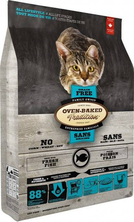 OBT Oven Baked Tradition Cat Food Grain free with fish (z rybą) 2,27kg