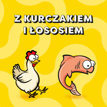 Dreamies Creamy Mega Pack z kurczakiem i z łososiem 12x 10g