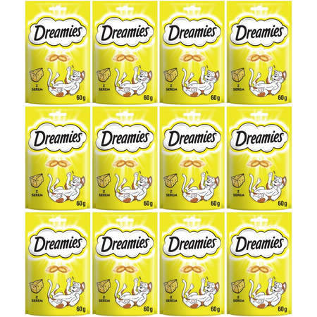Dreamies z serem przysmaki dla kota 12x60g
