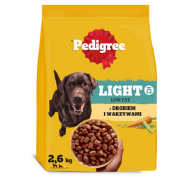 Pedigree Adult Light z Drobiem i Warzywami 2,6 kg