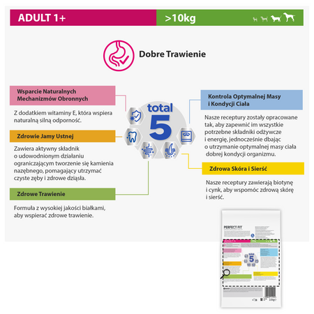 Perfect Fit Adult dla dorosłych psów dużych ras, bogata w kurczaka 2,6 kg