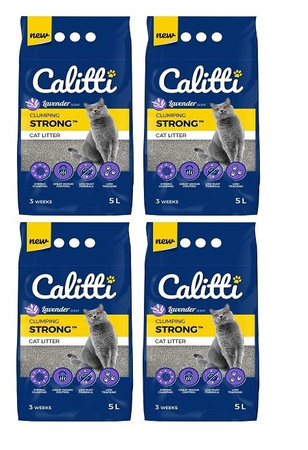 Calitti STRONG Lavender 4x5l - żwirek bentonitowy