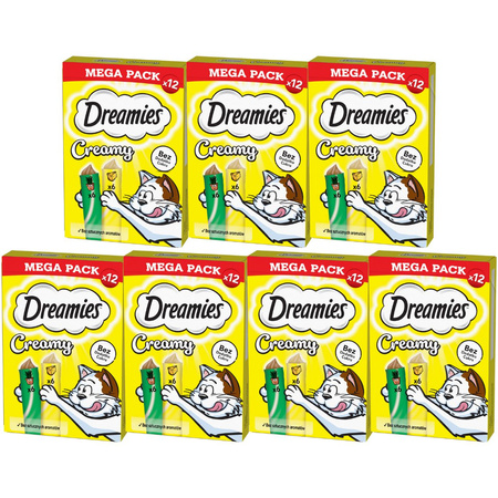 Dreamies Creamy z serem i z kocimiętką 7x 12x 10g