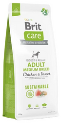 Brit Sustainable Adult Medium Breed Chicken In12kg