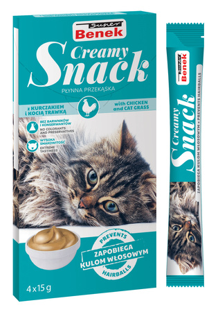 Super Benek Creamy Snack kurczak 4x 15g