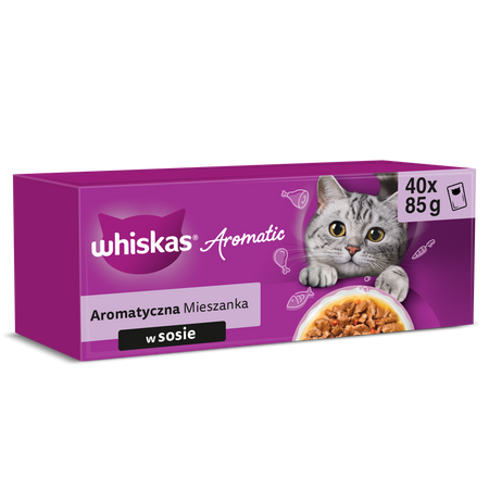 Whiskas Aromatyczna mieszanka w sosie 40x85g