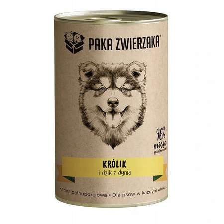 Paka Zwierzaka Królik i dzik z dynią 400g