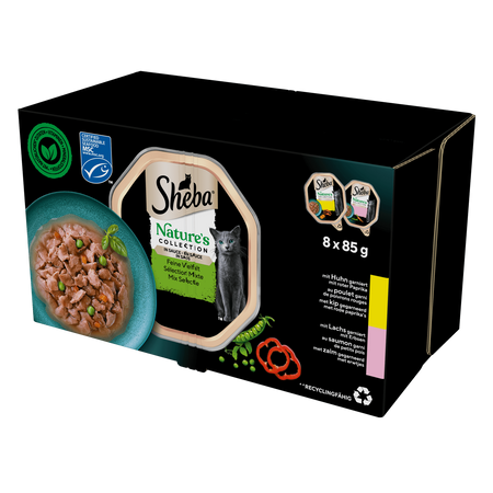 Sheba Nature's mix smaków w sosie 4x 8x 85g