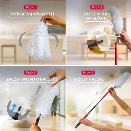 Vileda Flex & Catch Miotełka dł. rączka+ 1 wkład