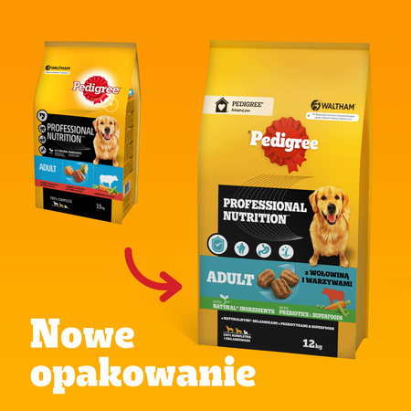 Pedigree Adult PN z wołowiną i warzywami 12 kg