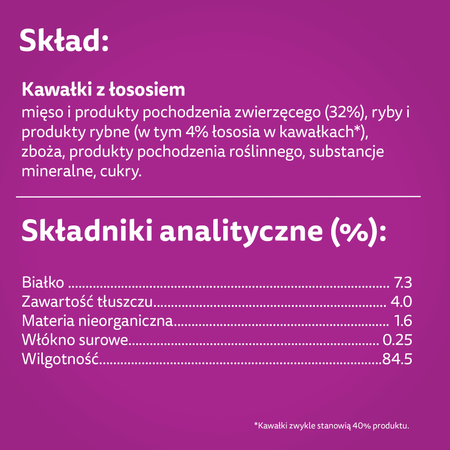 WHISKAS Adult saszetka łosoś 28x85 g