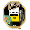 SHEBA Classics tacka 22x85 g – mokra karma pełnoporcjowa dla dorosłych kotów, koktajl drobiowy, w terynie