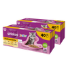 WHISKAS Junior saszetka 80 x 85 g Drobiowa Uczta - mokra karma pełnoporcjowa dla kociąt, w galaretce (kawałki z: kurczakiem, kaczką, drobiem, indykiem)